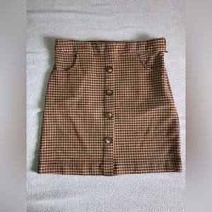 Schoolgirl Plaid Mini Skirt (S)